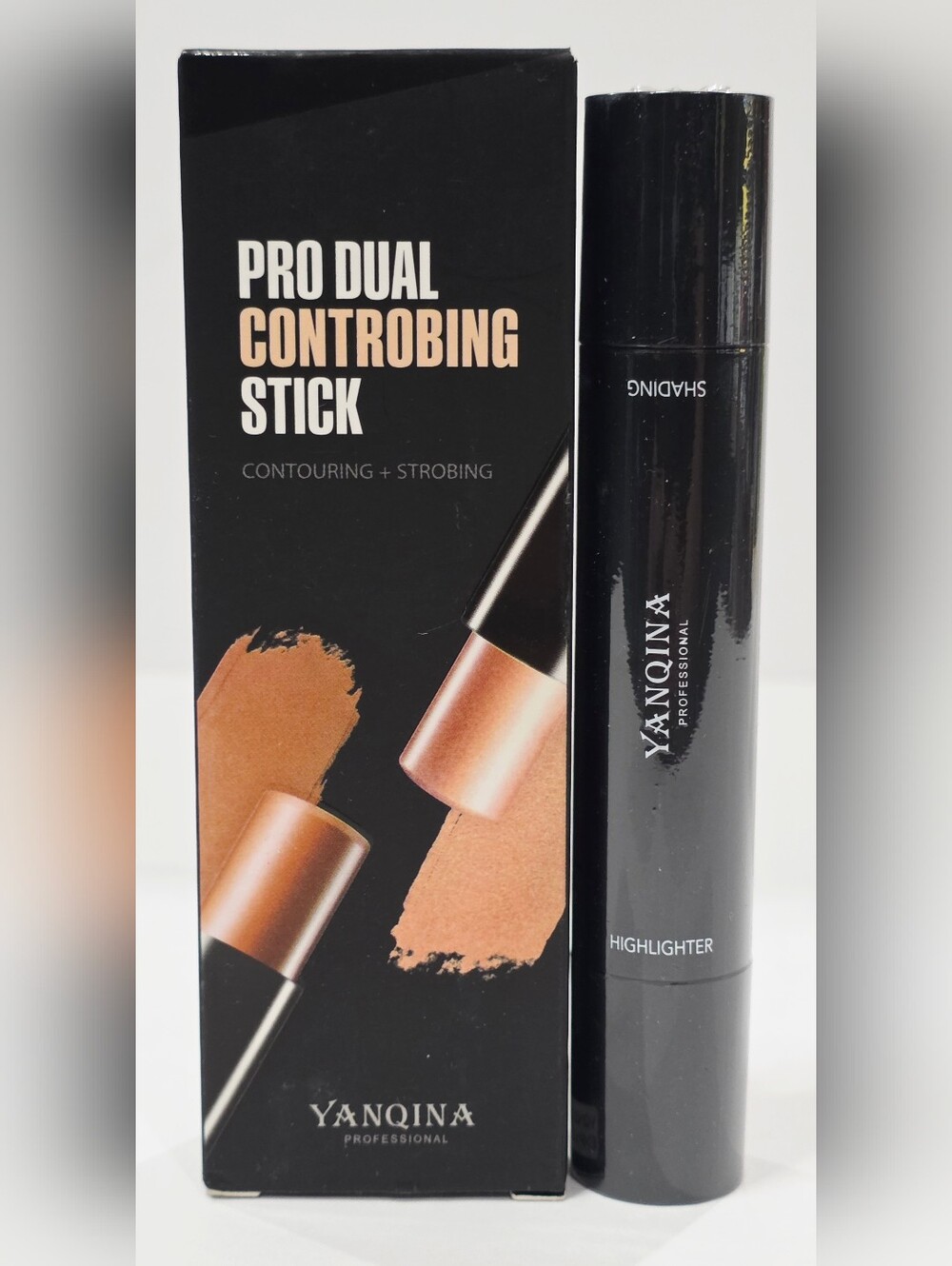 Yanqina 02 COSMETIC Pro Dual Controbing Stick Contouring Highlighter Shading New